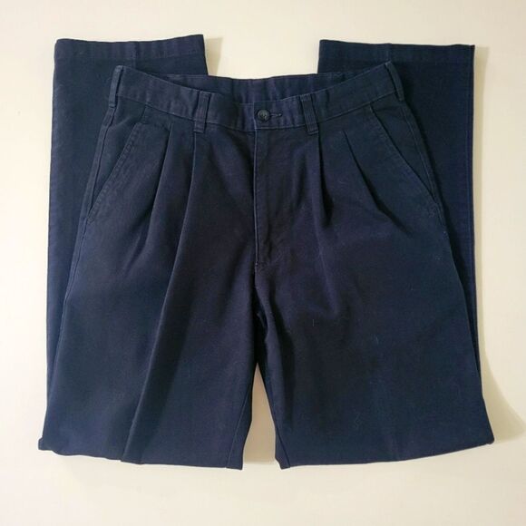 George Men’s Black Wrinkle Resistant Pleated Pants - Picture 6 of 16